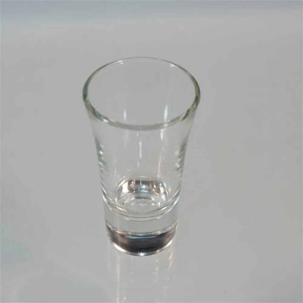 Tequila Shooter 8 Shot Glasses Clear Glass Thick